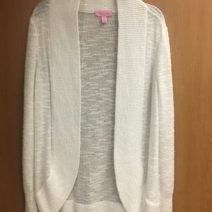 Lily Pulitzer white cardigan